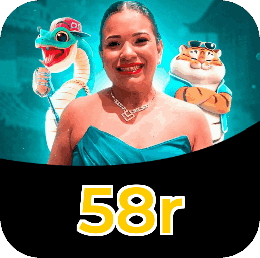 Interface do aplicativo 58r mostrando jogos disponíveis no iOS e Android